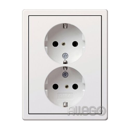 Bild: Gira Schuko-Steckds. 2f. rws-gl 0780112