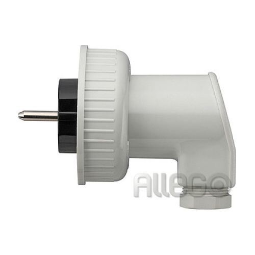 Bild: Gira Schuko-Stecker für Steckdose WD 002031 Aufputz grau Gira Schuko-Stecker für
