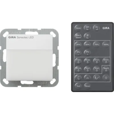 GIRA Bewegungsmelder Sensotec LED 236803 | System 55 | Unterputz | LED-Orientierungsleuchte | weiß glänzend