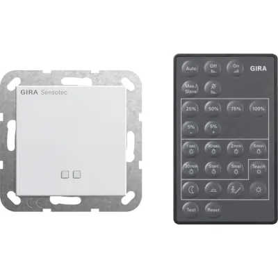 Gira Bewegungsmelder Sensotec 236603 | System 55 Unterputz | Fernbedienung | IP20 | reinweiß glänzend