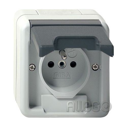 Bild: Gira Steckdose CEBEC gr AP-WG 048530