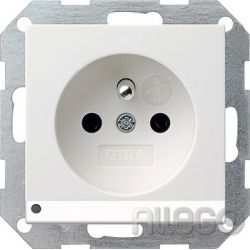 Gira Steckdose CEBEC rws-matt mit LED-Beleuchtung 117227