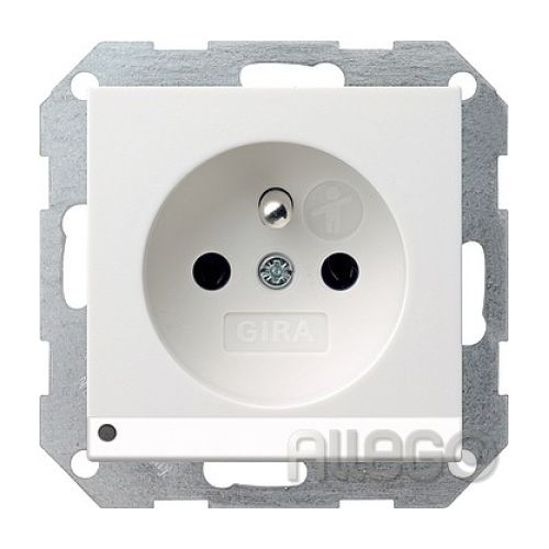 Bild: Gira Steckdose CEBEC rws-matt mit LED-Beleuchtung 117227