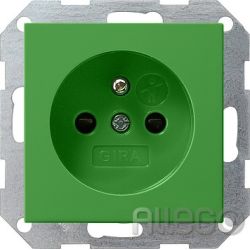 Gira Steckdose gr gl m. Erdungsstift,KS 011002