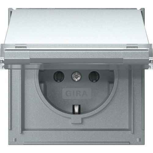 Bild: Gira Steckdose KD TX-44 Alu 441065