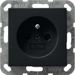 GIRA Steckdose m. Erdstift sw 0485005