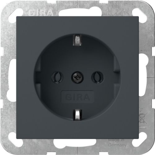 Bild: Gira Steckdose o.Kr. Anthrazit 446628