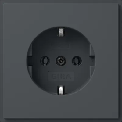 GIRA Steckdose SCHUKO Unterputz 418867 | Typ F | IP20 | 16A 250V | Thermoplast | anthrazit
