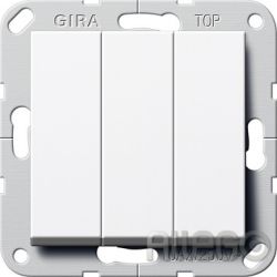 Gira Taster 3-fach rws 1polig Schließer 284403