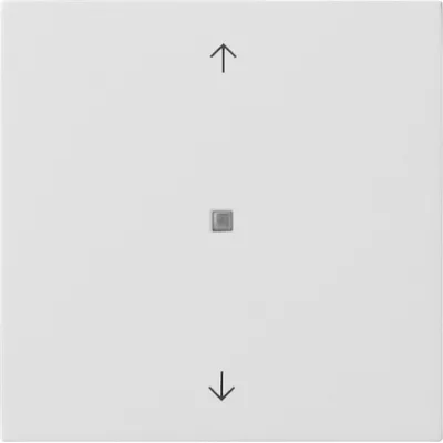 GIRA KNX Taster 5172112 | 1-fach Wippe mit Pfeilsymbolen | Temperatursensor | Busankoppler | Reinweiß glänzend