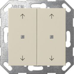 GIRA Taster Wippe KNX, 2f, Cremeweiß 517401