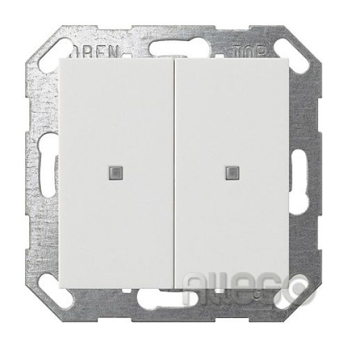 Bild: GIRA Taster Wippe KNX, 2f, Reinweiß 517303