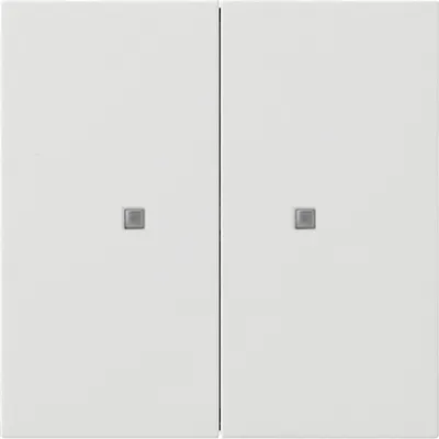GIRA KNX Taster 2fach 5173112 | Wippe | integrierter Busankoppler & Temperatursensor | glänzend | Reinweiß RAL 9010