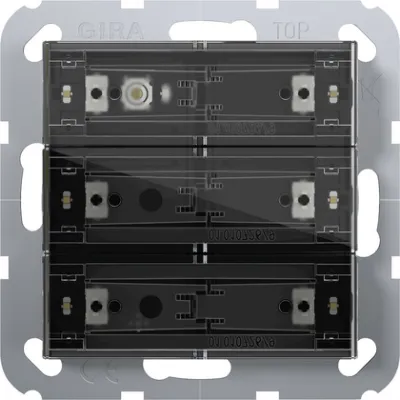 GIRA Tastsensor 4 Standard 3fach 501300 KNX UP | Busankoppler | LED-Anzeige | Temperatursensor | Raumthermostat | IP21