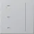 Bild: GIRA Touchaufsatz System 3000 536526 | Bedienelement Schalten Dimmen Jalousie | LED-Anzeige | 1-fach | Thermoplast | Alu