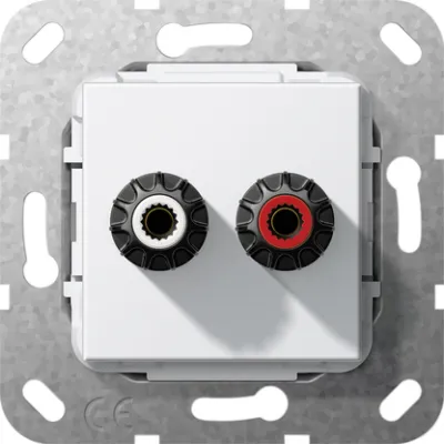 GIRA Einsatz Kabelschuh/Lötanschluss WBT-0708 Cu nextgen 566603 | Unterputz | Schraubanschluss | IP20 | reinweiß