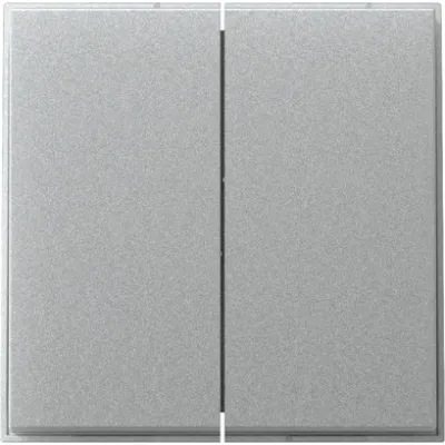 GIRA Wippe 2fach gerade 349565 | Serienschalter Einsatz TX_44 | Kunststoff Thermoplast | Aluminium