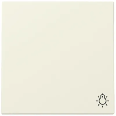 GIRA Wippe Schalter 328501 | System 55 | Symbol Licht | einteilig | Kunststoff | glänzend | cremeweiß RAL1013