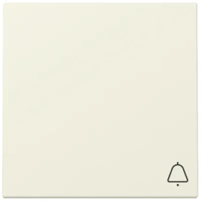 GIRA Wippe Schalter 328601 | Klingel Symbol | System 55 | cremeweiß glänzend | Thermoplast | RAL 1013 | IP20