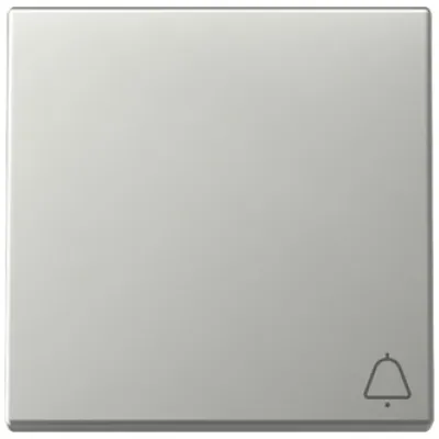 GIRA Wippe Schalter 3286600 | Klingel Symbol | System 55 | Edelstahl | Kontrollfenster | Klemmbefestigung | IP20