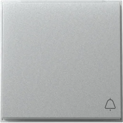 GIRA Wippe Schalter Klingel 328665 | Symbol Klingel | TX_44 WG UP | IP44 | Kunststoff Thermoplast | Farbe Alu