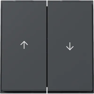 GIRA Wippe 2fach 329467 | Jalousie-Schalter | Pfeilsymbole | TX_44 WG UP | Thermoplast | IP44 | Anthrazit RAL 7016