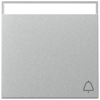 GIRA Wippe Schalter 367326 | Klingel Symbol | System 55 | Beschriftungsfeld | Thermoplast | Aluminium