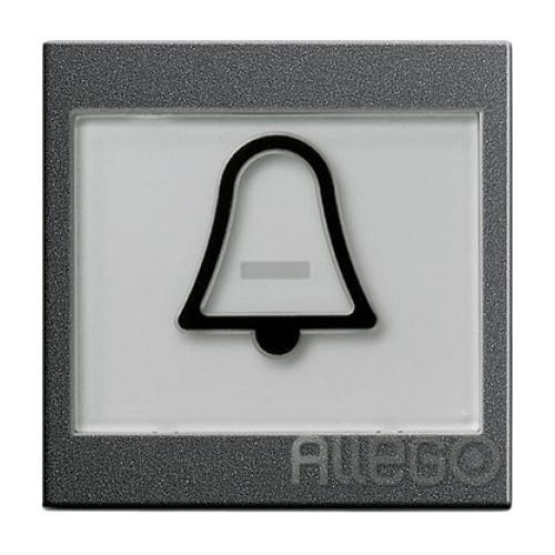 Bild: Gira Wippe abtastbar BSF Symbol Klingel 021728 System 55 anthrazit Gira Wippe ab