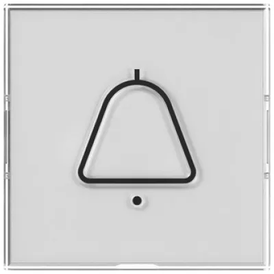 GIRA Wippe Schalter 321700 | Symbol Klingel tastbar | großes Beschriftungsfeld | barrierefrei | System 55 | neutral