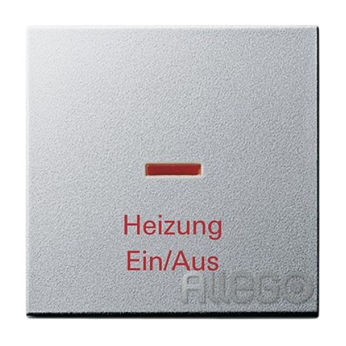 Bild: Gira Wippe Kontroll Heizung Notschalter 067826 System 55 Aluminium Gira Wippe Ko
