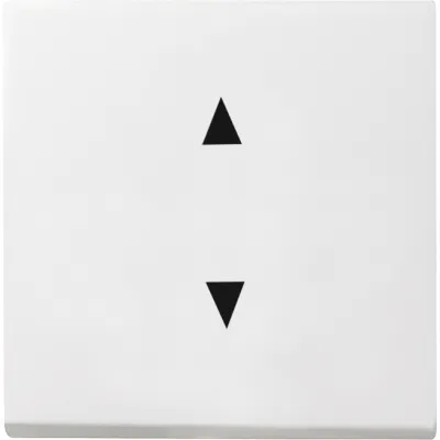 GIRA Wippe für Wippschalter 861627 | System 55 | Pfeilsymbole Pfeil auf/ab | Kunststoff matt | Reinweiß RAL 9010