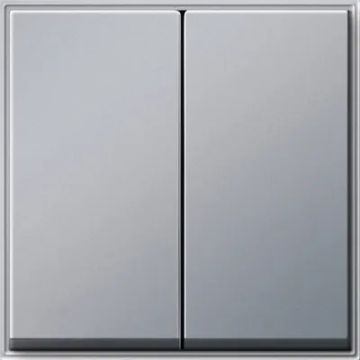 Gira Serienwippe 029565 TX44 | 2-fach Wippschalter Abdeckung | IP44 | Diebstahlschutz | Kunststoff | Aluminium