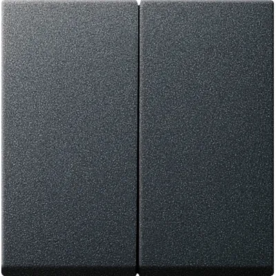 GIRA Serienwippe 2fach 026628 | System 55 | IP44 Dichtungsset | Unterputz Wippschalter/Wipptaster | anthrazit glänzend