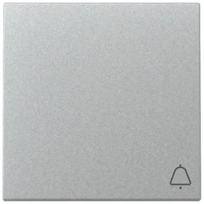 GIRA Wippe Schalter 328626 | Klingel Symbol | System 55 | einteilig | Thermoplast | IP20 | Farbe Aluminium