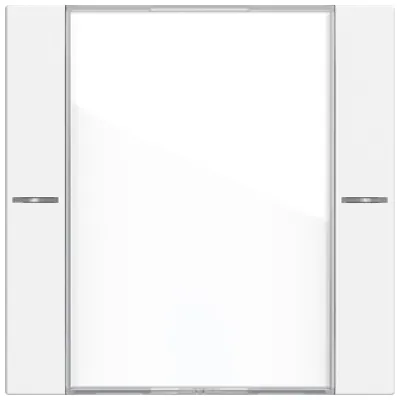 GIRA Wippenset 1-fach 577127 | Tastsensor 4 System 55 | KNX | Beschriftungsfeld | Thermoplast | reinweiß seidenmatt