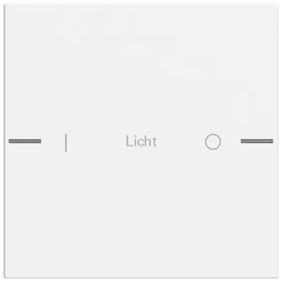 GIRA Wippenset 1-fach 576127 | KNX System 55 | Tastsensor 4 | individuell beschriftbar | Thermoplast matt weiß