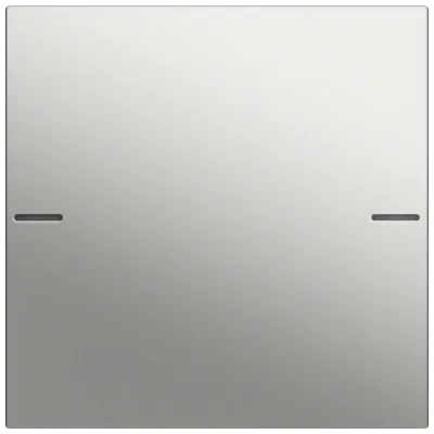 GIRA Wippenset 1-fach 5751600 | Tastwippe KNX System 55 | Edelstahl | Metall | für Tastsensor 4 | Farbe Edelstahl