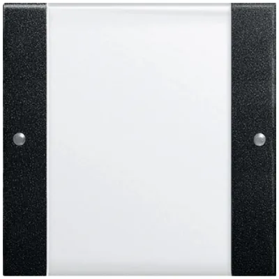 GIRA Wippenset 1-fach 2131005 | System 55 | Beschriftungsfeld | KNX kompatibel | Kunststoff | Schwarz matt