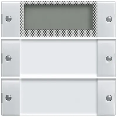 Gira Wippenset 2-fach Plus 214203 | Tastwippe KNX System 55 | beschriftbar | Beschriftungsfeld | Reinweiß glänzend
