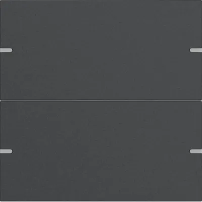 GIRA Wippenset 2-fach 5022928 | Tastsensor 4 | KNX kompatibel | Aluminium Anthrazit lackiert | Metall