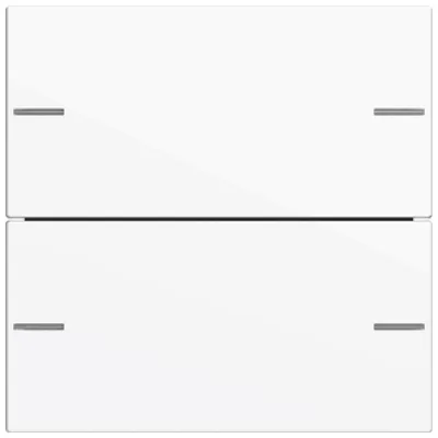 GIRA Wippenset 2-fach 575203 | Tastsensor 4 System 55 KNX | Thermoplast glänzend | Reinweiß RAL 9010