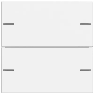 GIRA Wippenset 2-fach 575227 | Tastsensor 4 KNX System 55 | Thermoplast | Reinweiß seidenmatt | RAL 9010
