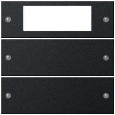 GIRA Wippenset 2-fach Plus 2192005 | System 55 | Tastwippe KNX kompatibel | Schwarz matt lackiert