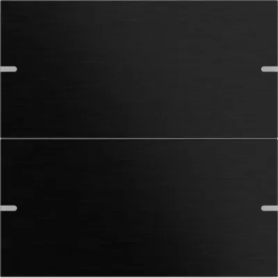 GIRA Wippenset 2fach 5022126 | Tastsensor 4 | KNX | Aluminium Schwarz | Metall | lackiert