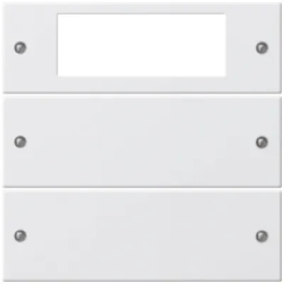 GIRA Wippenset 2-fach Plus 219203 | KNX System 55 | Reinweiß glänzend | Kunststoff | RAL 9010