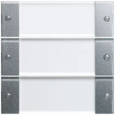 Gira Wippenset 3-fach 213326 | System 55 | KNX-Tastwippe | beschriftbar | Aluminium