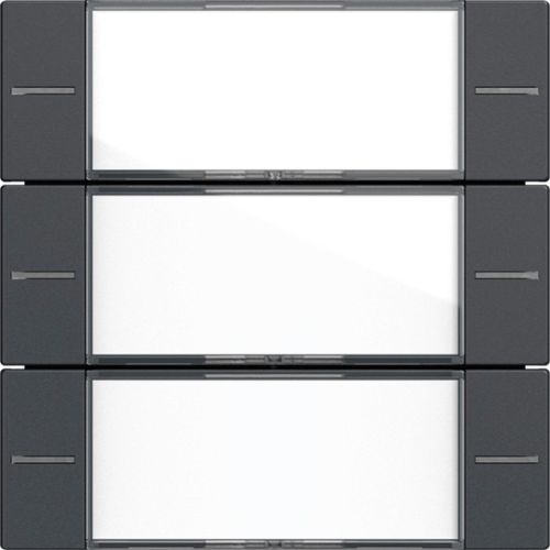 Bild: Gira Wippenset 3-fach BSF Tastsensor Anthrazit 577328