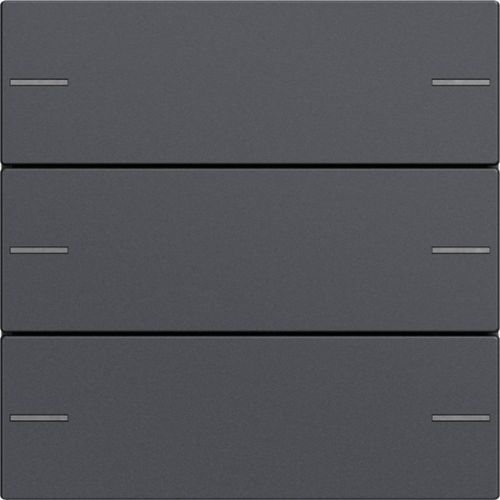 Bild: Gira Wippenset 3-fach Tastsensor Anthrazit 575328