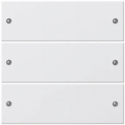 GIRA Wippenset 3fach 218303 | KNX System 55 | Lichtschalteraufsatz | Kunststoff | Reinweiß glänzend | RAL 9010