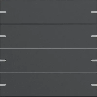 GIRA Wippenset 4-fach 5024928 | Tastsensor 4 KNX | Aluminium Metall | anthrazit lackiert